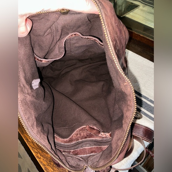 Bed Stu Leather 3 In 1 Delta Backpack Shoulder Bag HandBag Teak Rustic MSRP 345